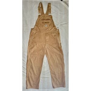Berne‎ Mens Brown Cotton Duck Bib Overalls Workwear B914BD 44x34